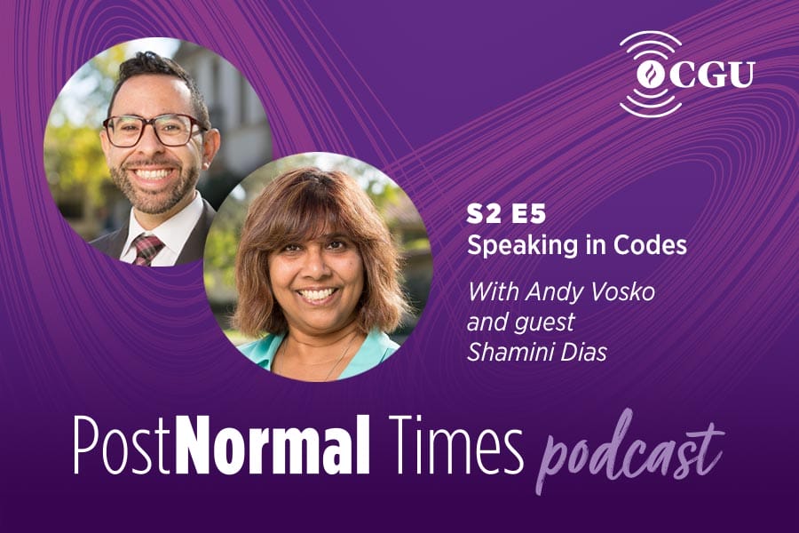 PostNormal Times Blog Image Featuring Andy Vosko and Shamini Dias